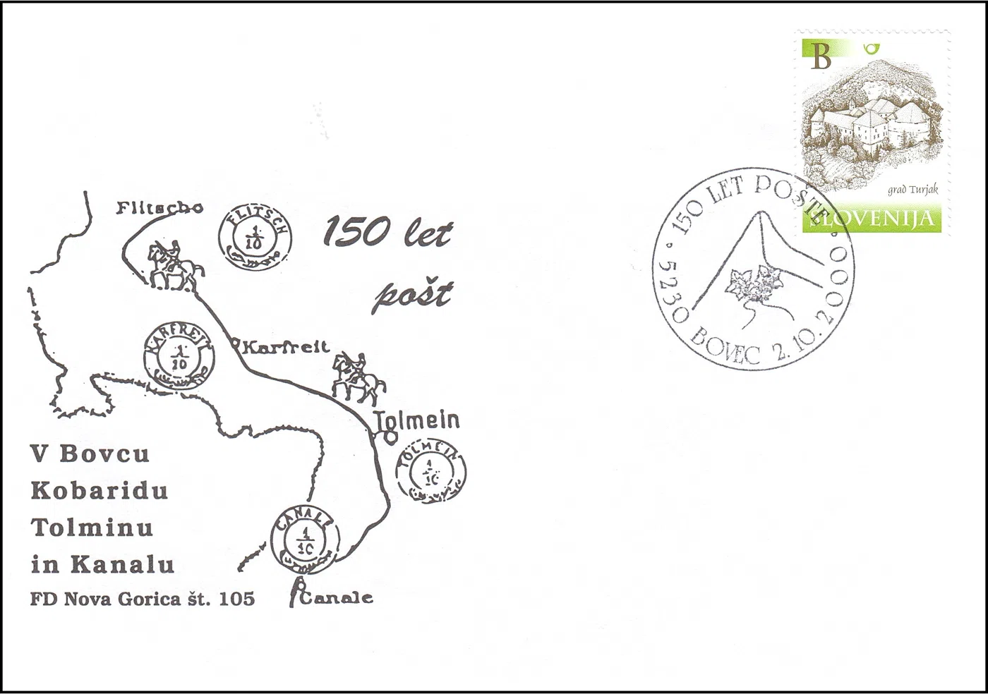 150 LET POŠTE BOVEC